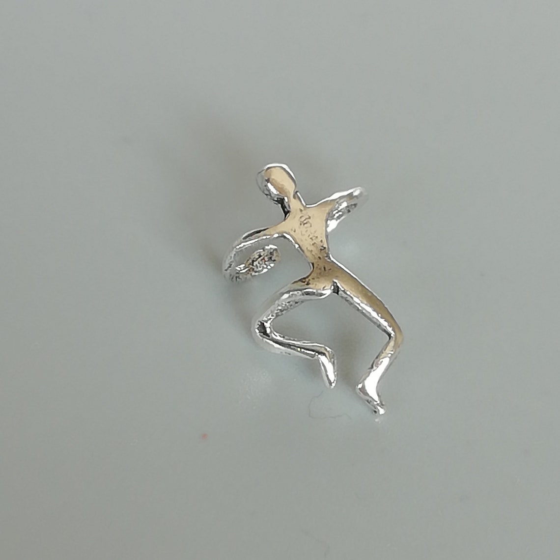 Climbing man ear cuff Sterling silver ear climber No Etsy