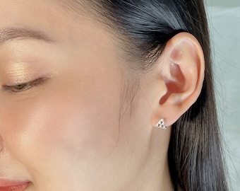 Triangle ear studs | Piercing ear stud | Geometric earrings | Cartilage studs | Bohemian studs | Tiny earrings | Everyday ear studs | EACF