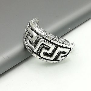 Egyptiska örhängen | Silversmycken | Bågformade örhängen | Öronaccessoarer | Sterlingsilver | Örhängen för henne | Elektroform | E122