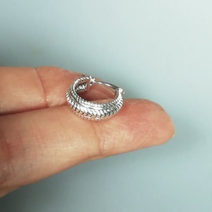 Sterling silver Egyptian hoops | Simple 925 hoops | Bohemian hoops | Silver jewelry | Silver ear hoops | Women&#39;s ear hoop | E955