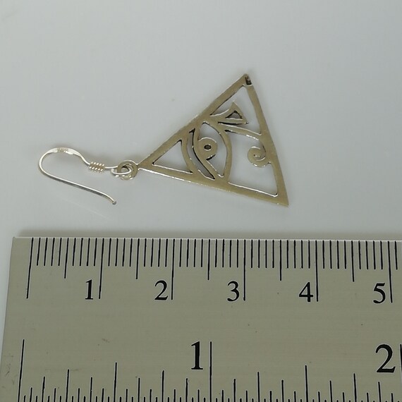 Boucles D'oreilles œil De Ra En Argent 925 - Fermoir Papillon - Neuf Avec étiquettes