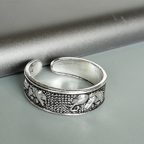 Bague D'orteil En Argent Sterling 925 Avec Zircon - Taille Ajustable - Pour Femme, Homme Ou Enfant - 7