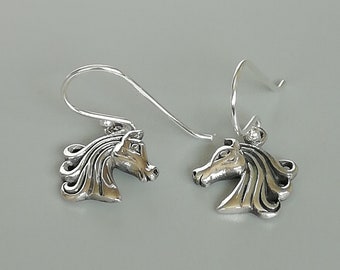 Sterling silver horse earrings | Horse mane ear dangler | Earrings | Fun earrings | 925 Silver Accessories | Gifts for her | ERAB