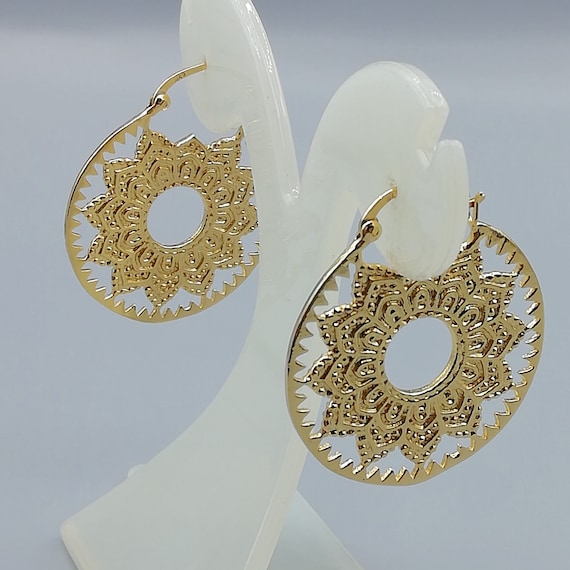 Egyptian hoop hotsell earrings