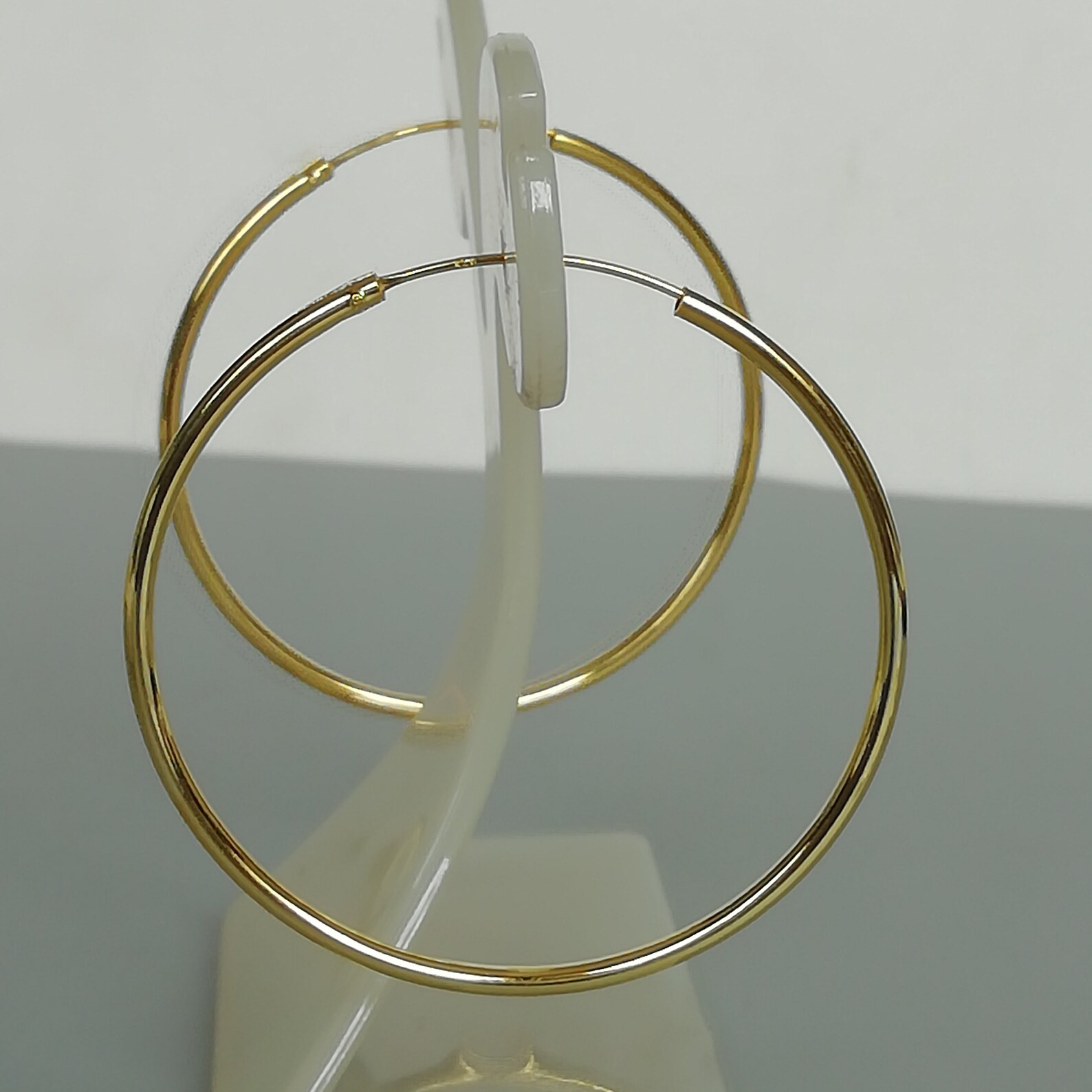 Big gold hoop earrings 50 mm gold plated hoops 12 gauge Etsy