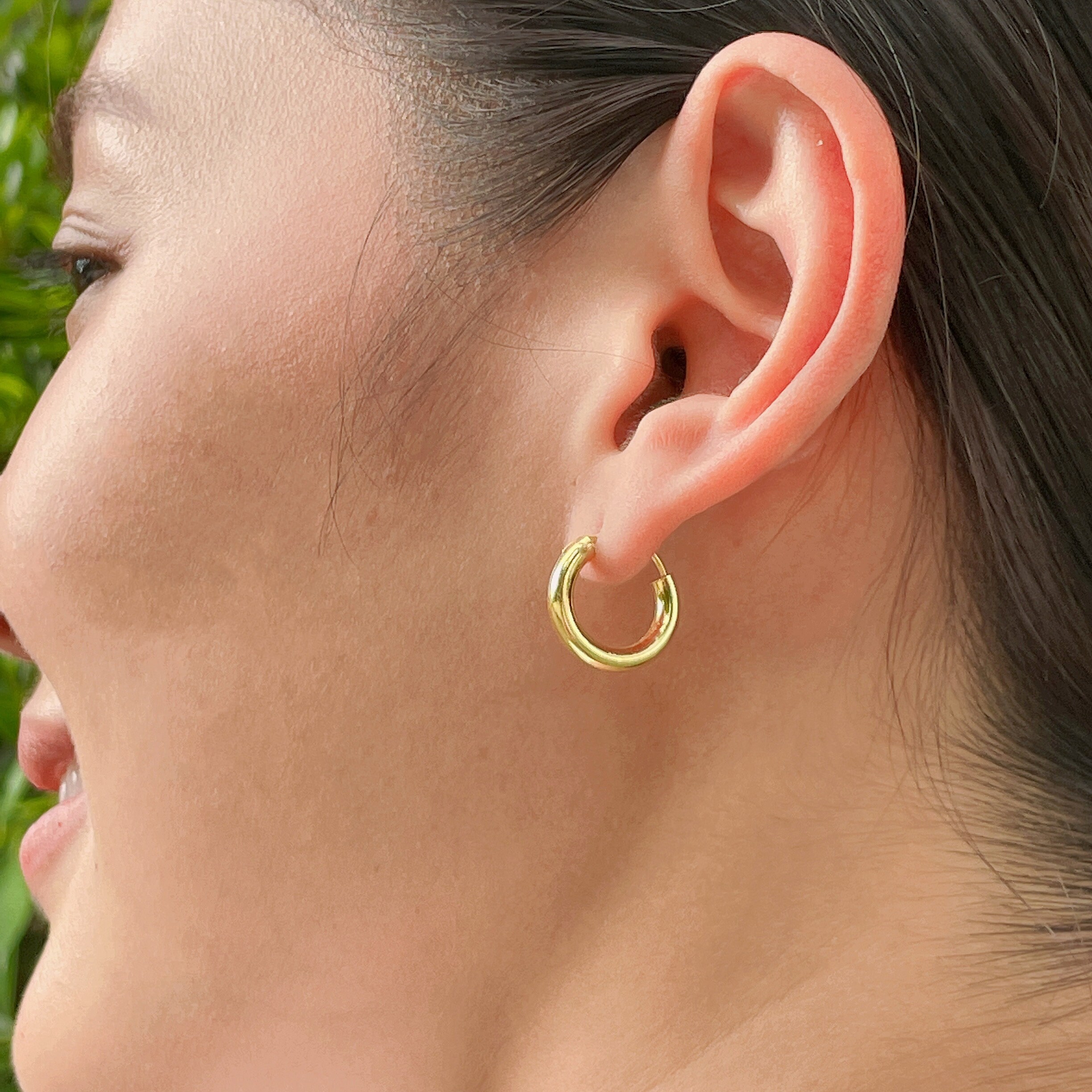 ピアス Slim Hoop Earring Thin Hoop Pierce (2.0cm) [Silver925] | Men's earrings for