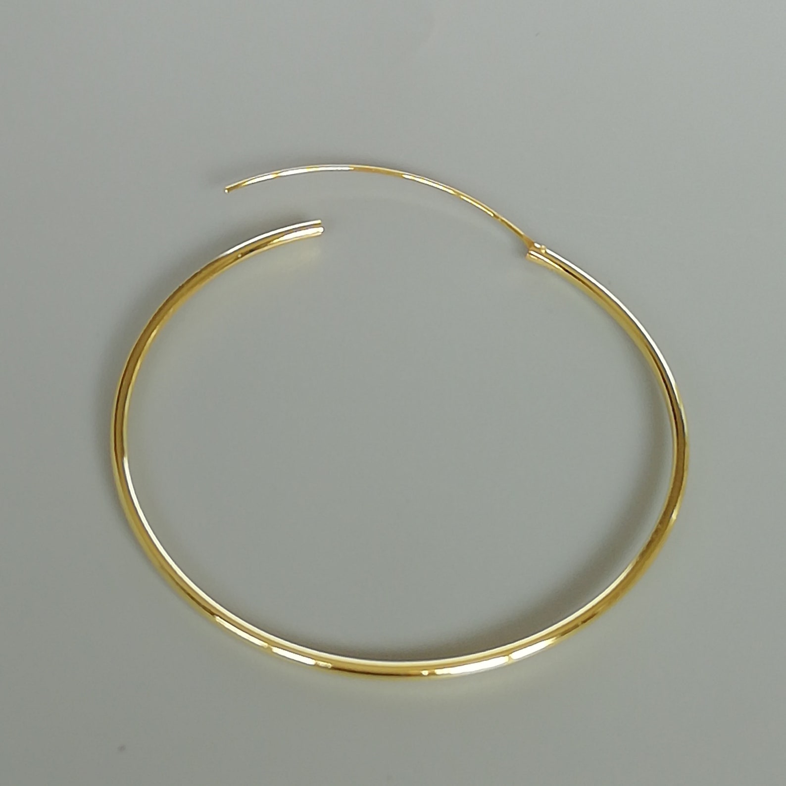 Dramatic Large Gold Hoop Earrings 60 Mm Gold Plated Hoops Etsy UK