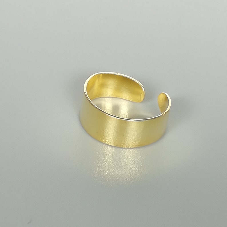 Gold Plated Toe Ring 6mm Toe Band Matte Gold Toe Ring Etsy