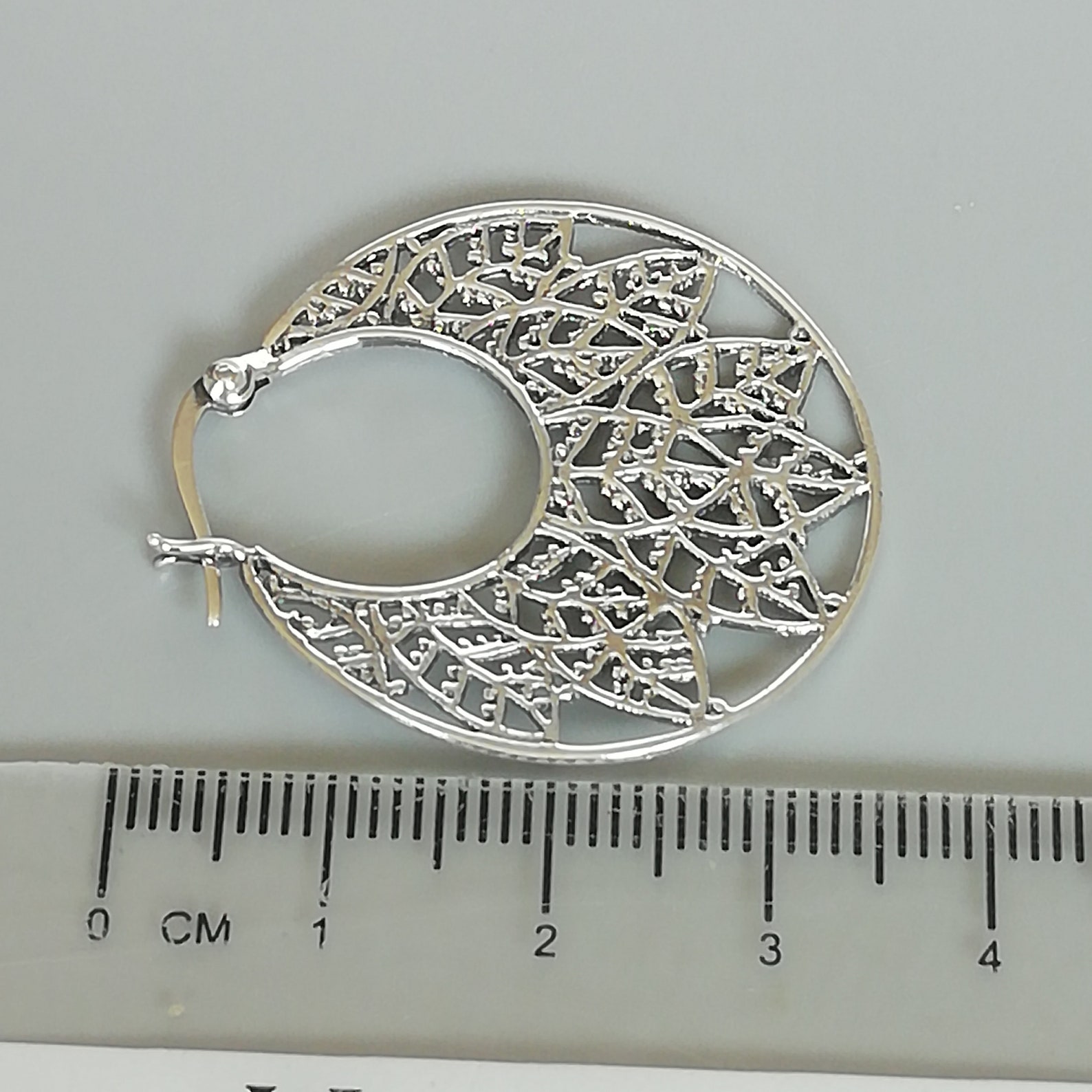 Gold Filigree Hoops