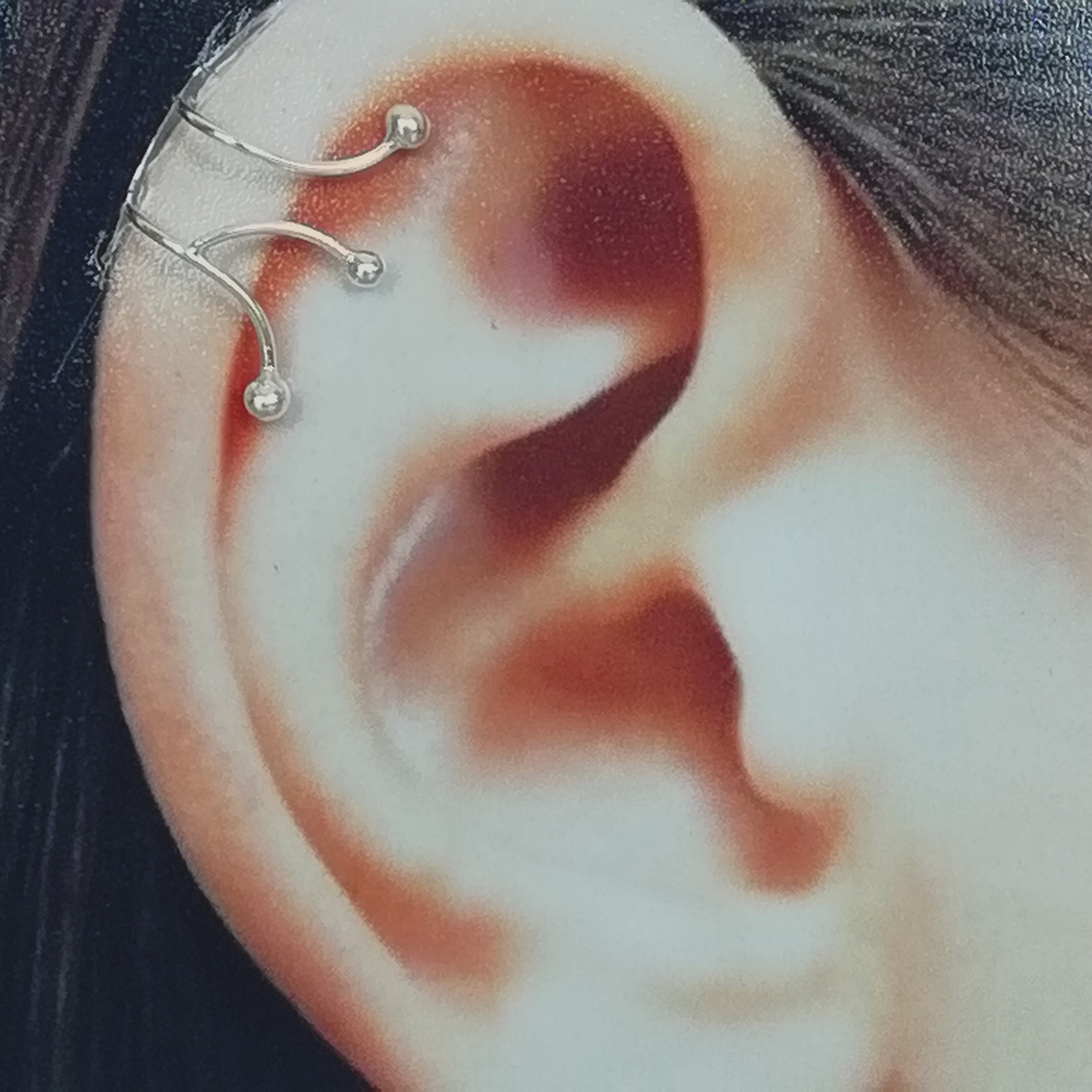 Sterling Silver 10mm Ball / Sphere Ear Cuff シルバーイヤカフ ボール イヤーカフ / Ball Ear Cuff | アモンズ – amondz