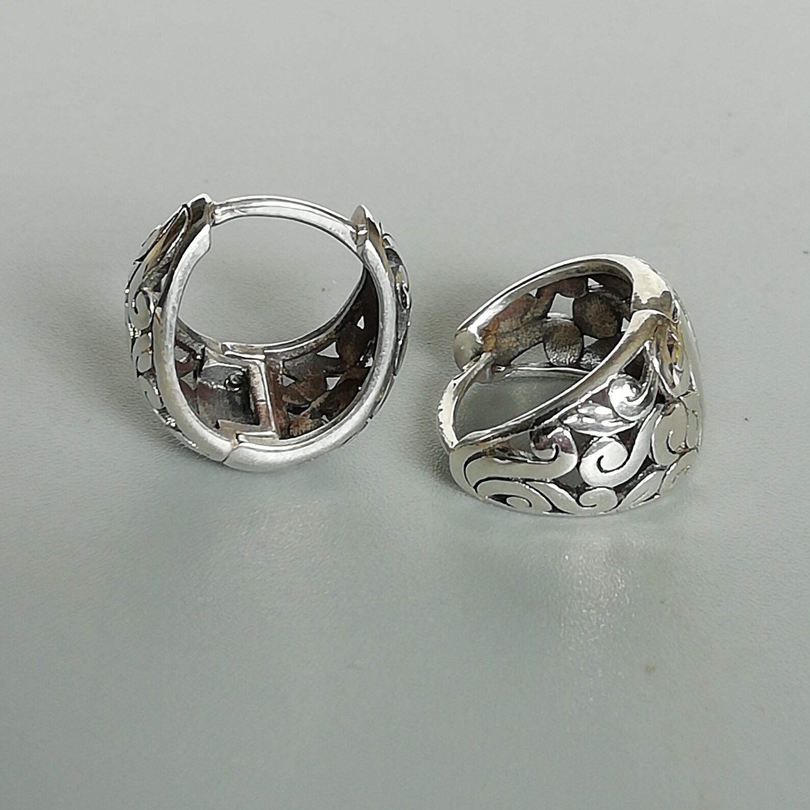 Gold Filigree Hoops main image 0