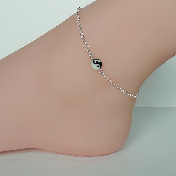 yin yang anklet