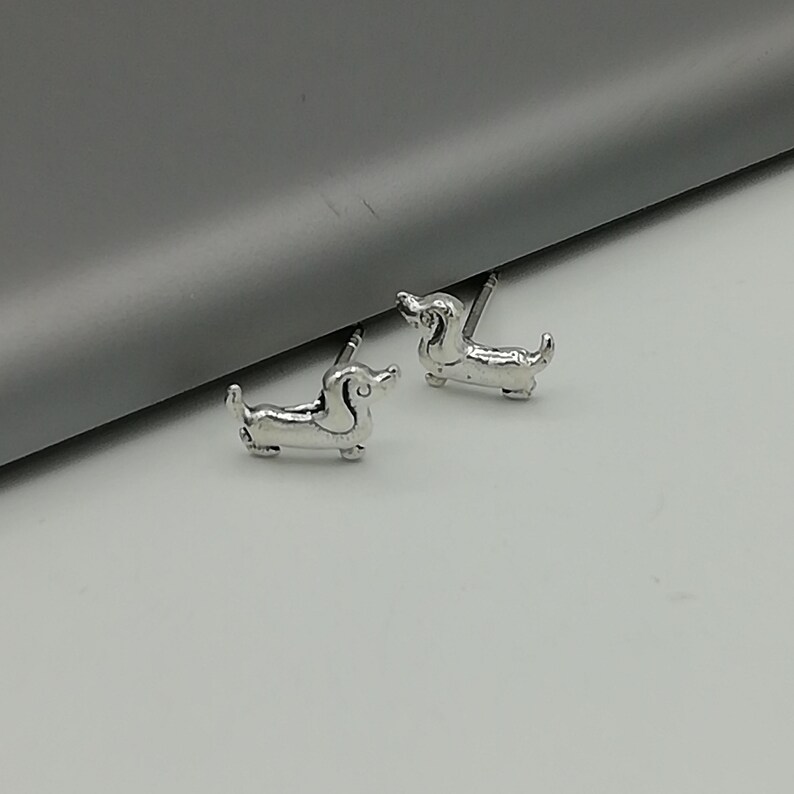 Dog Earrings Weiner Dog Studs Delicate Studs Dog Lover's Jewelry — free download