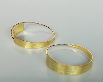 Spiral gold hoops | Bohemian hoops | Modern ear hoops | Silver jewelry | Gold ear hoops | Gifts for her | ESTI