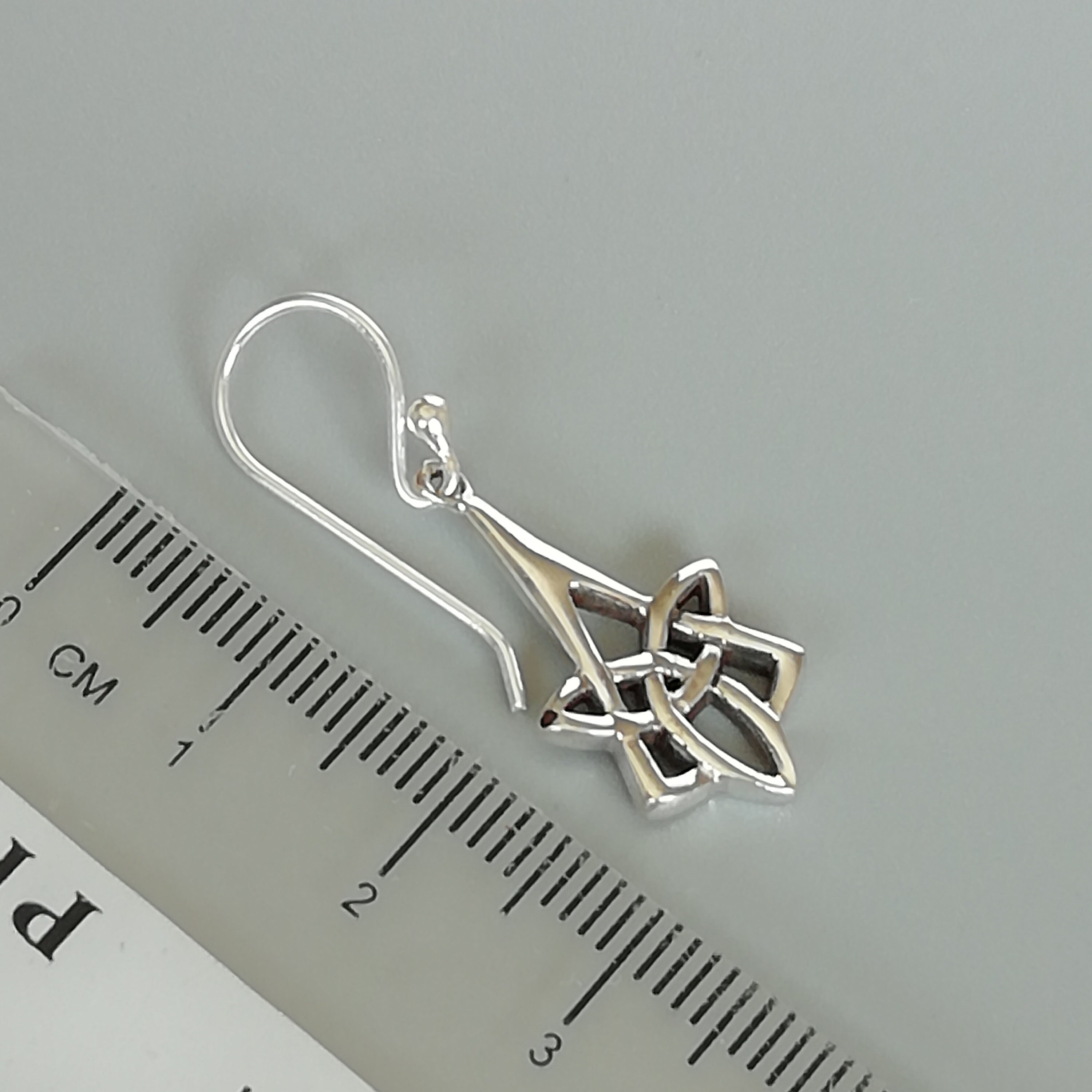 In Argento Sterling, Celtico Nodo Ciondolo / Ciondolo, Italiano Astuccio