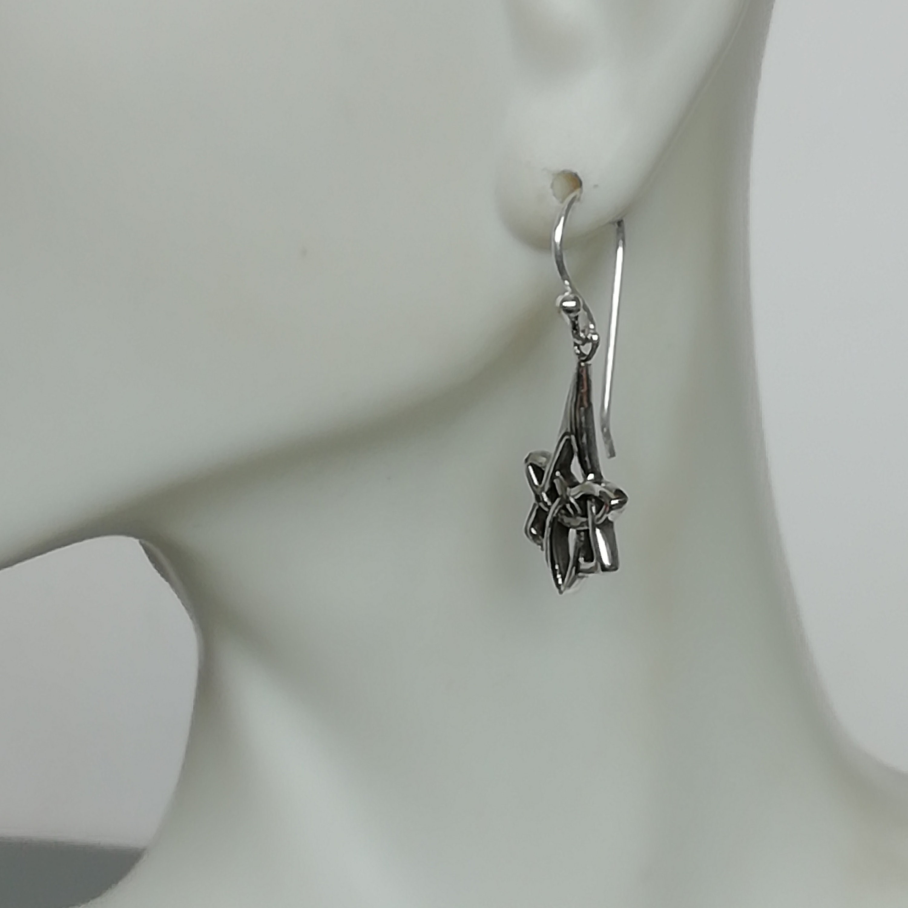 Orecchini pendenti in argento sterling con nodo celtico - 4,8 g