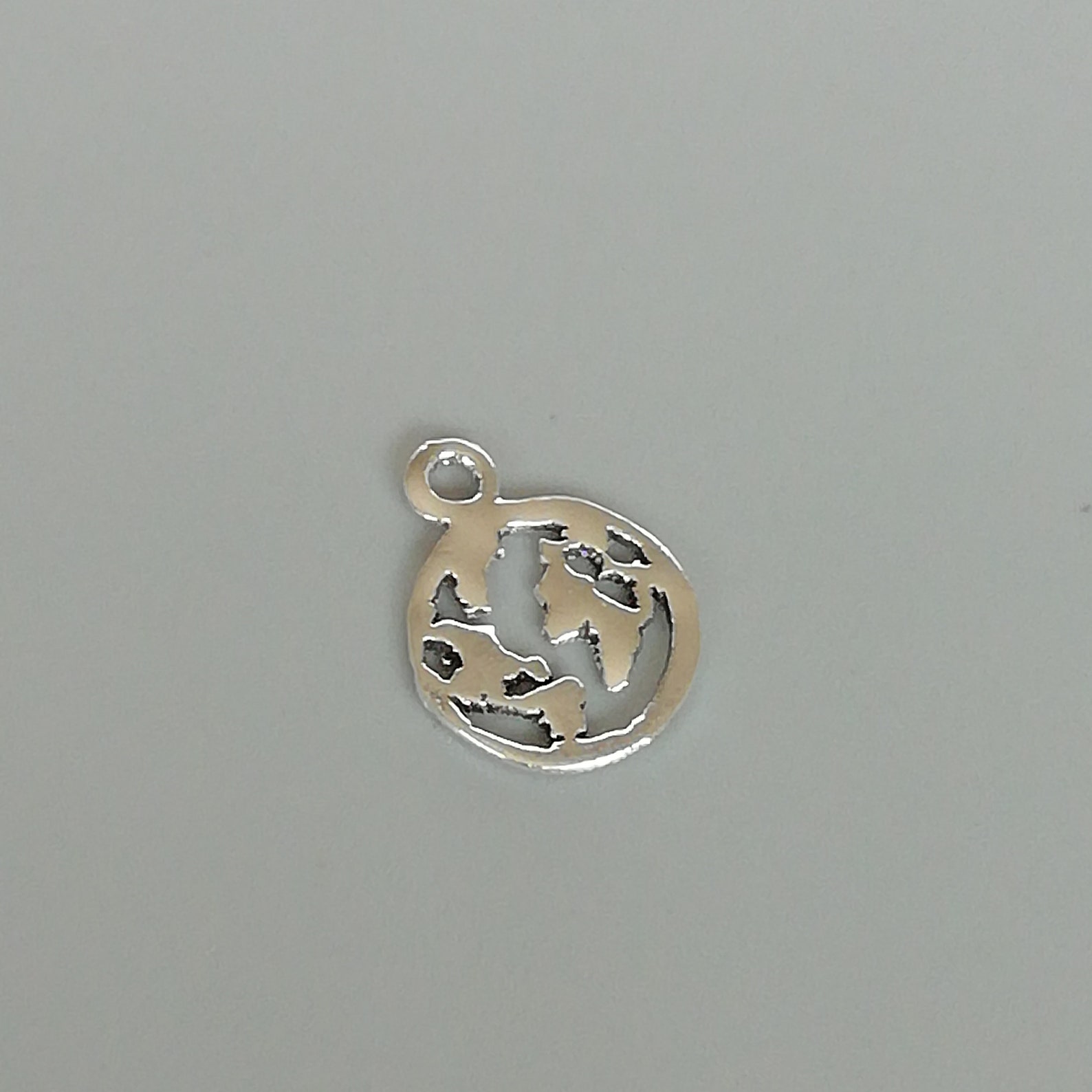 World Map Charm Hoops | Sterling Silver Hoops | 12 Mm Hoop | Atlas ...