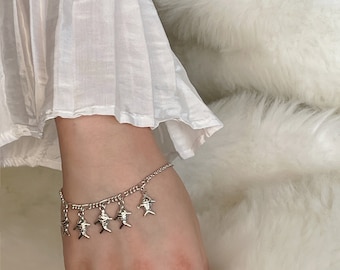 Silver fish chain bracelet | Chain bracelet | Wrist jewelry | Sterling silver bracelet | Sea lovers jewelry | BC