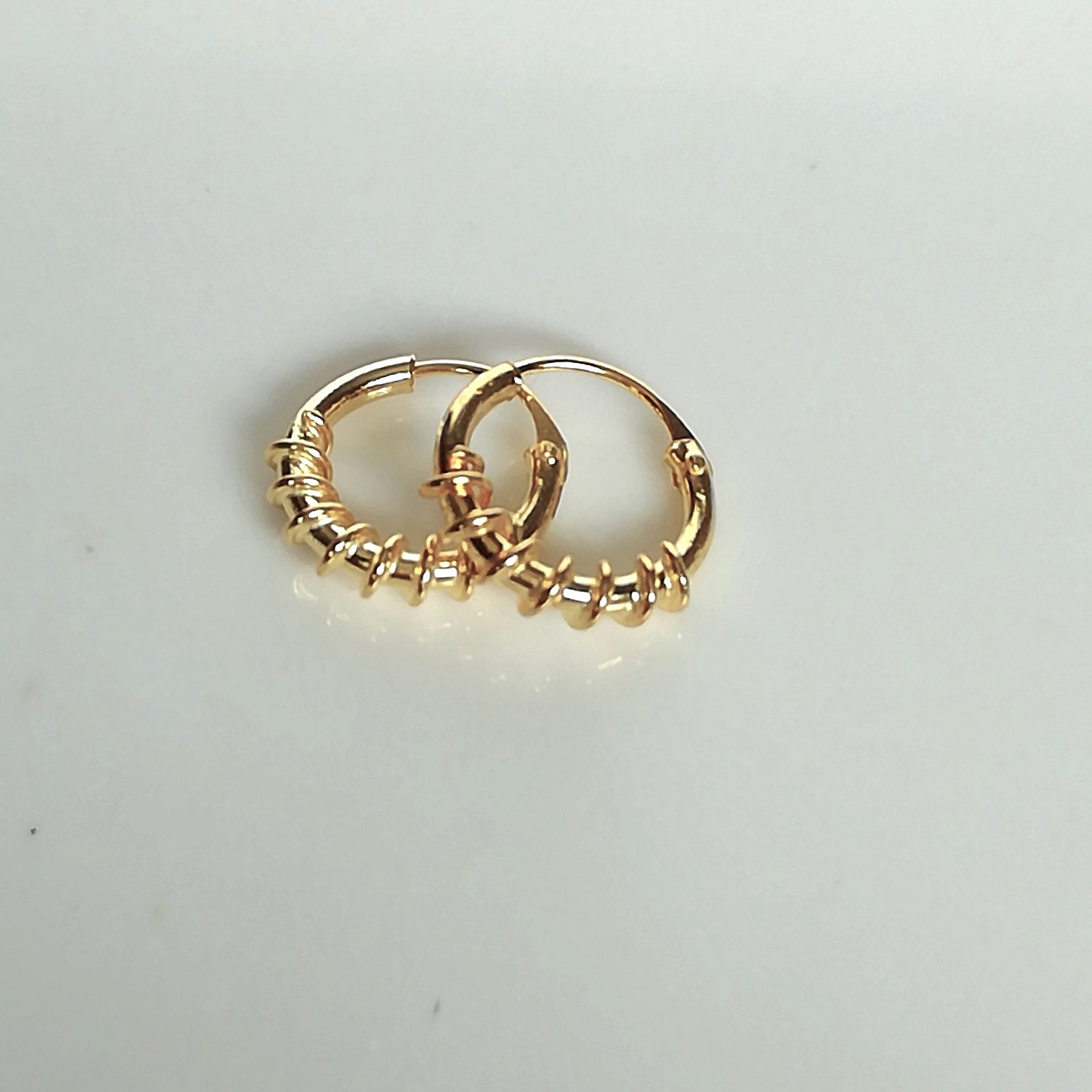 921 Small Gold Hoops main image 1