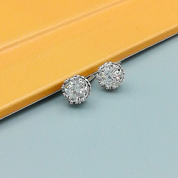 GEM-inside Rectangle Marcasite Tibetan Silver Stud Earrings - 14x22mm, Fine Finish Jewelry - View #12