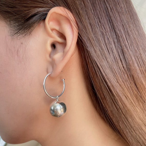★MIDNIGHT MOMENT.★ silver ball earring MIDNIGHT MOMENT
