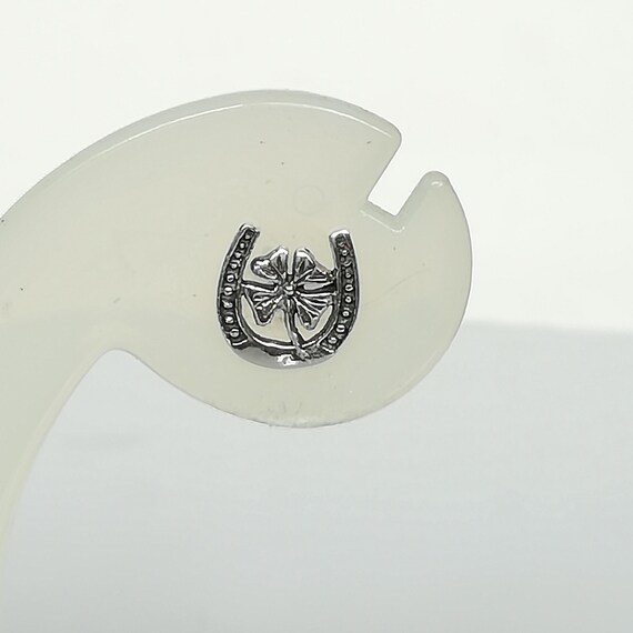 GOOD LUCK Peel Off Stickers Horse Shoe Clover Shamrock Gold or Silver