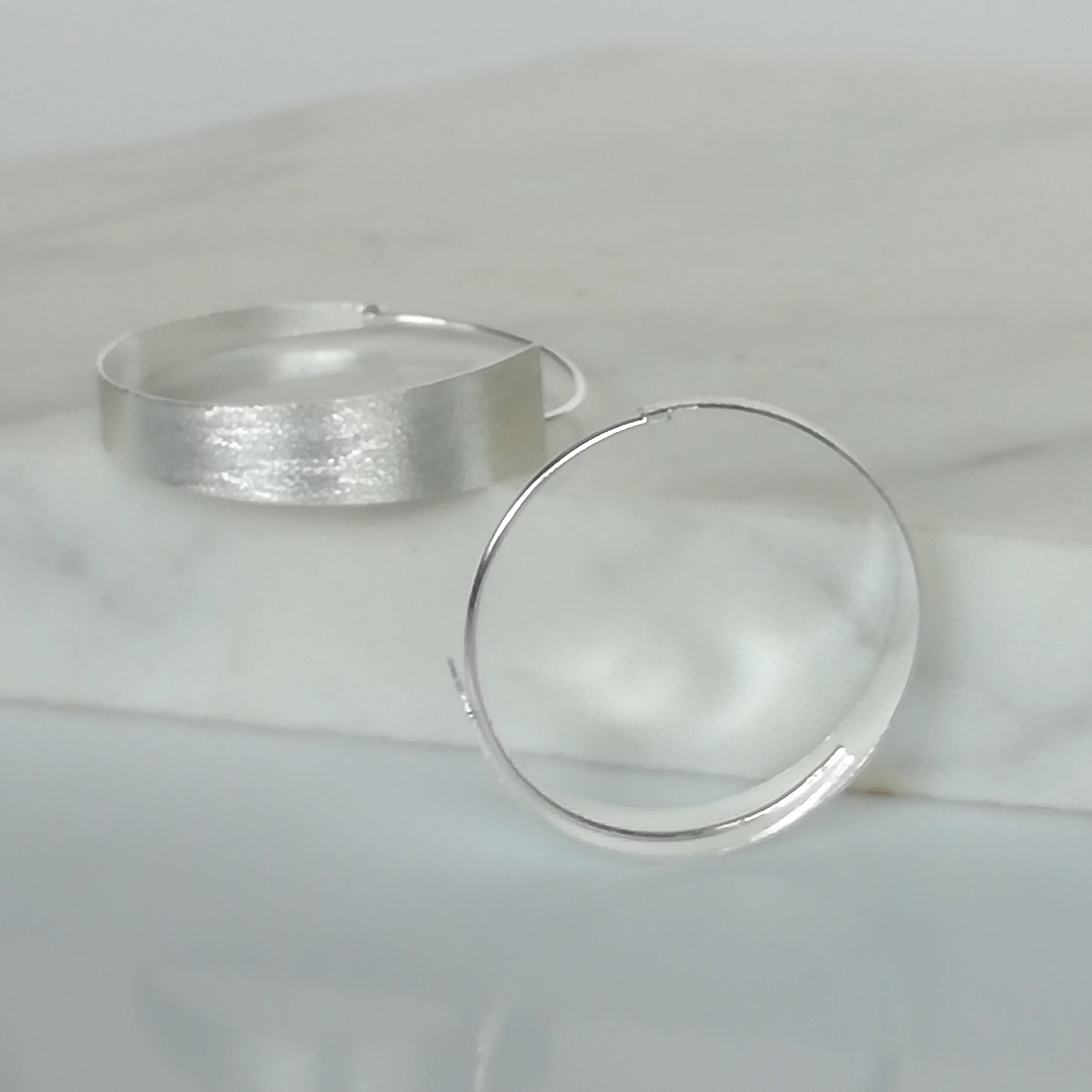 Spiral Hoop Stud Earrings - Silver Plate main image 0
