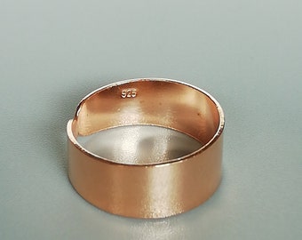 Rose gold toe band | 6mm toe band | Minimalist toe ring | Pretty toe ring | Silver body jewelry | Foot jewelry | TAN