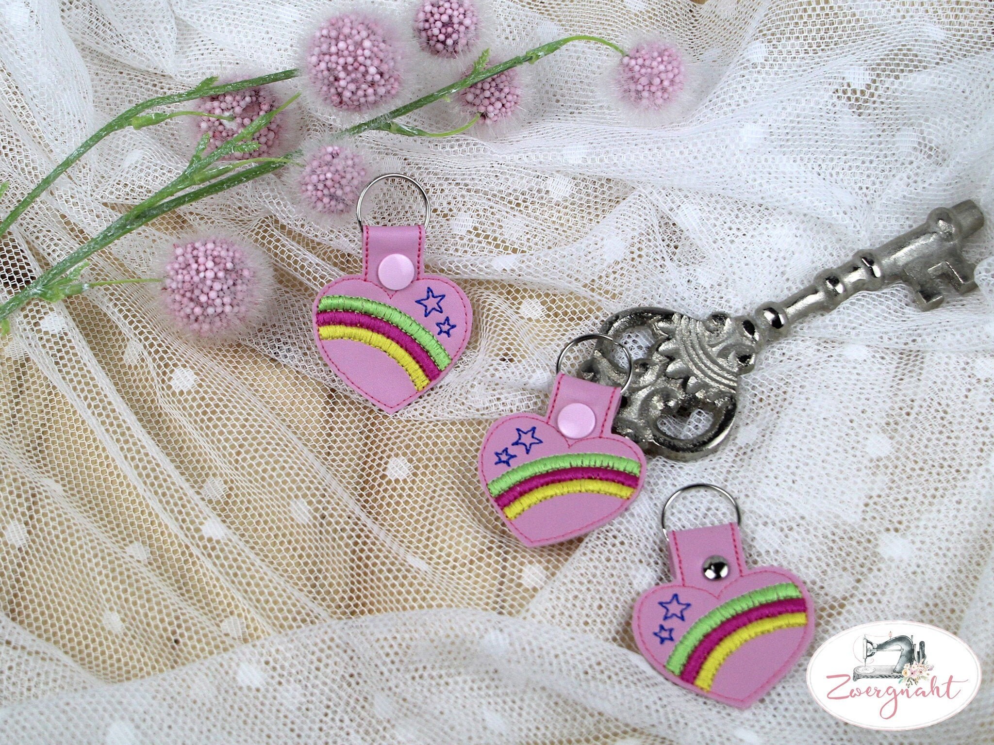 Ith keychain rainbow heart  etsy Ith keychain rainbow heart  etsy