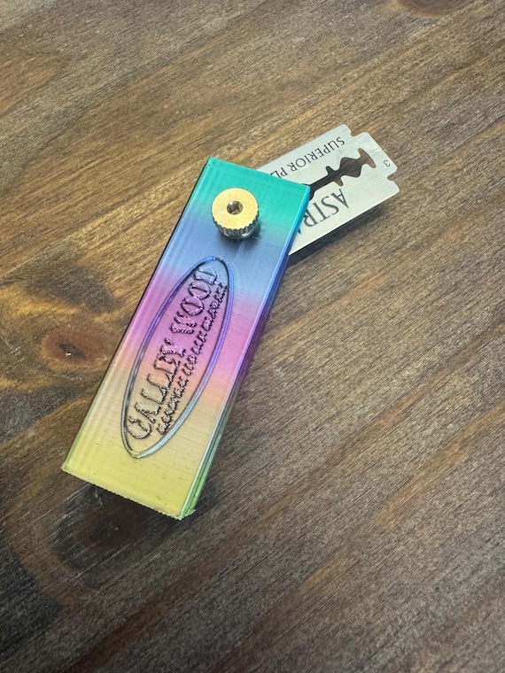 Dough Scoring Lame, Retractable - 3D Printed Rainbow Iridescent - Sourdough Gringette Slashing Knife Free Shipping USA Made in USA