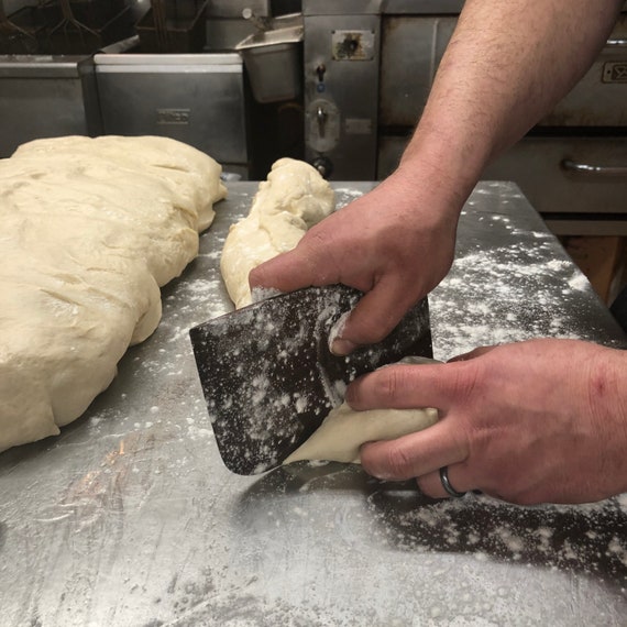 Bench scraper, pastry dough knife, sourdough bread baking kitchen