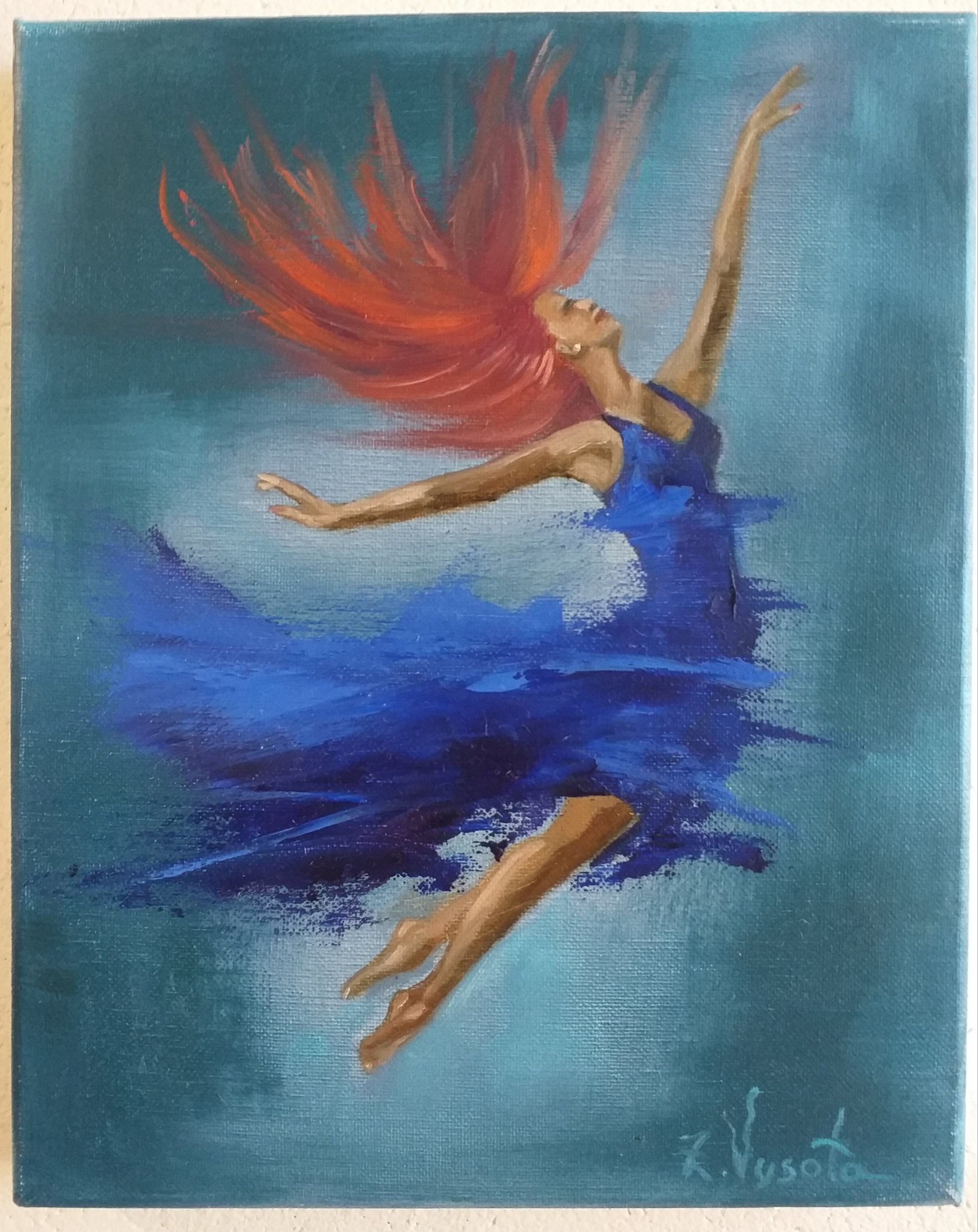 Dance Painting Ballerina Original Art Girl Oil Painting | Etsy
