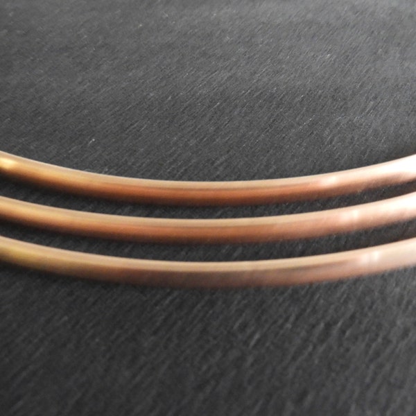 Copper Wire, Oval shape,  5mm Wide, 2.5mm Thick, Great for Rings and Bangles