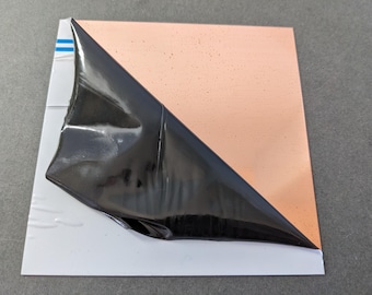 Copper Sheet Guillotine Cut Squares - 0.5mm Thick (24 Gauge)
