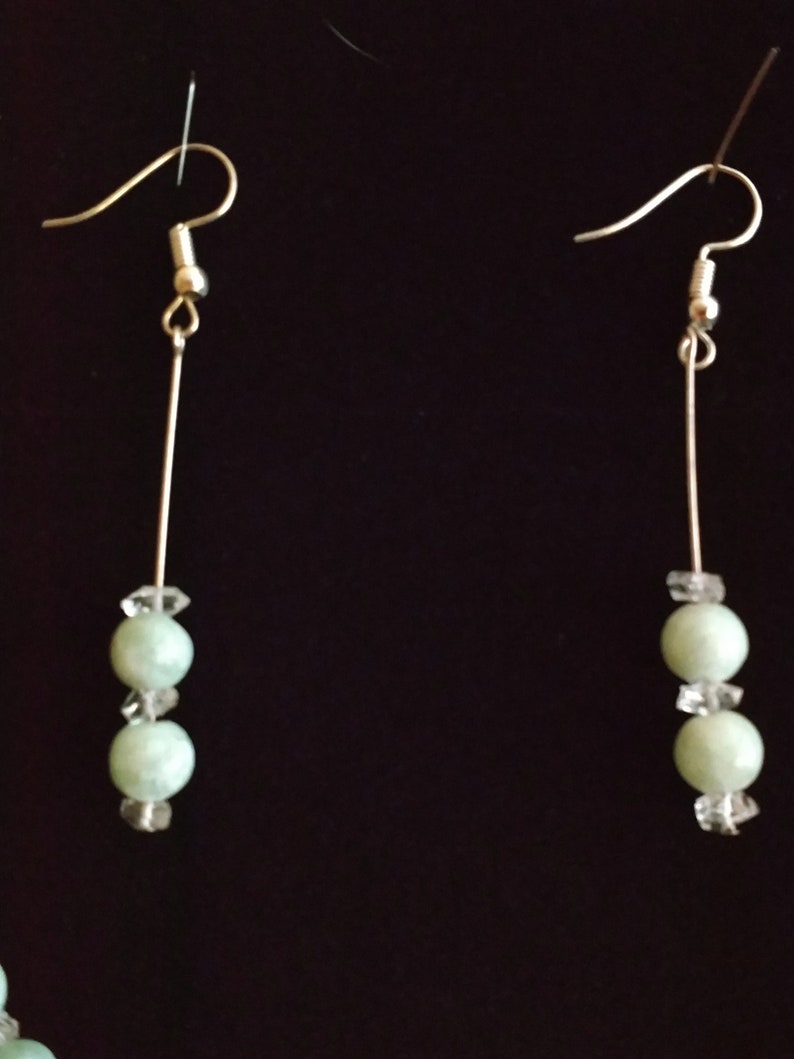 Burmese Jade Drop earrings
