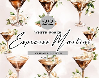 watercolor white roses espresso martini png,roses martini glasses,coffee cocktails,wedding cocktail sign,cocktail drinks png,floral cocktail