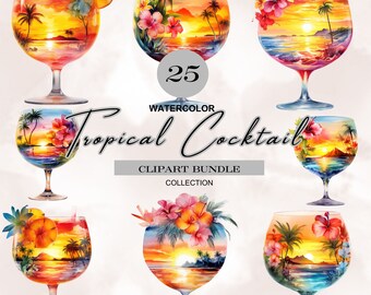 watercolor tropical beach cocktail,tropical cocktail png,summer cocktail png,cocktail drinks png,hello summer png,tropical drink png