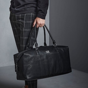 Ensemble de sac de voyage personnalisé, cadeau personnalisé pour garçon d'honneur, sac de voyage, trousse de toilette pour homme, cadeau meilleur homme, cadeau garçon d'honneur, sac week-end mono