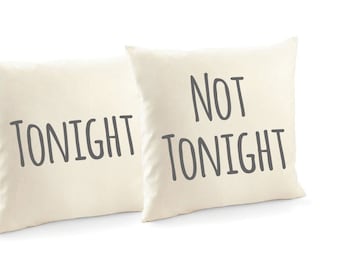 Not tonight pillow | Etsy Humor Decor Throw Pillow Cushion Cover