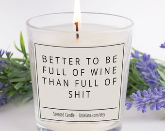 Scented Candle, Joke Candle, Wine Gift Candle, Rude Candle, Gift For Him, Christmas Gift for Him, Fun Christmas Gift, Birthday Gift For Him