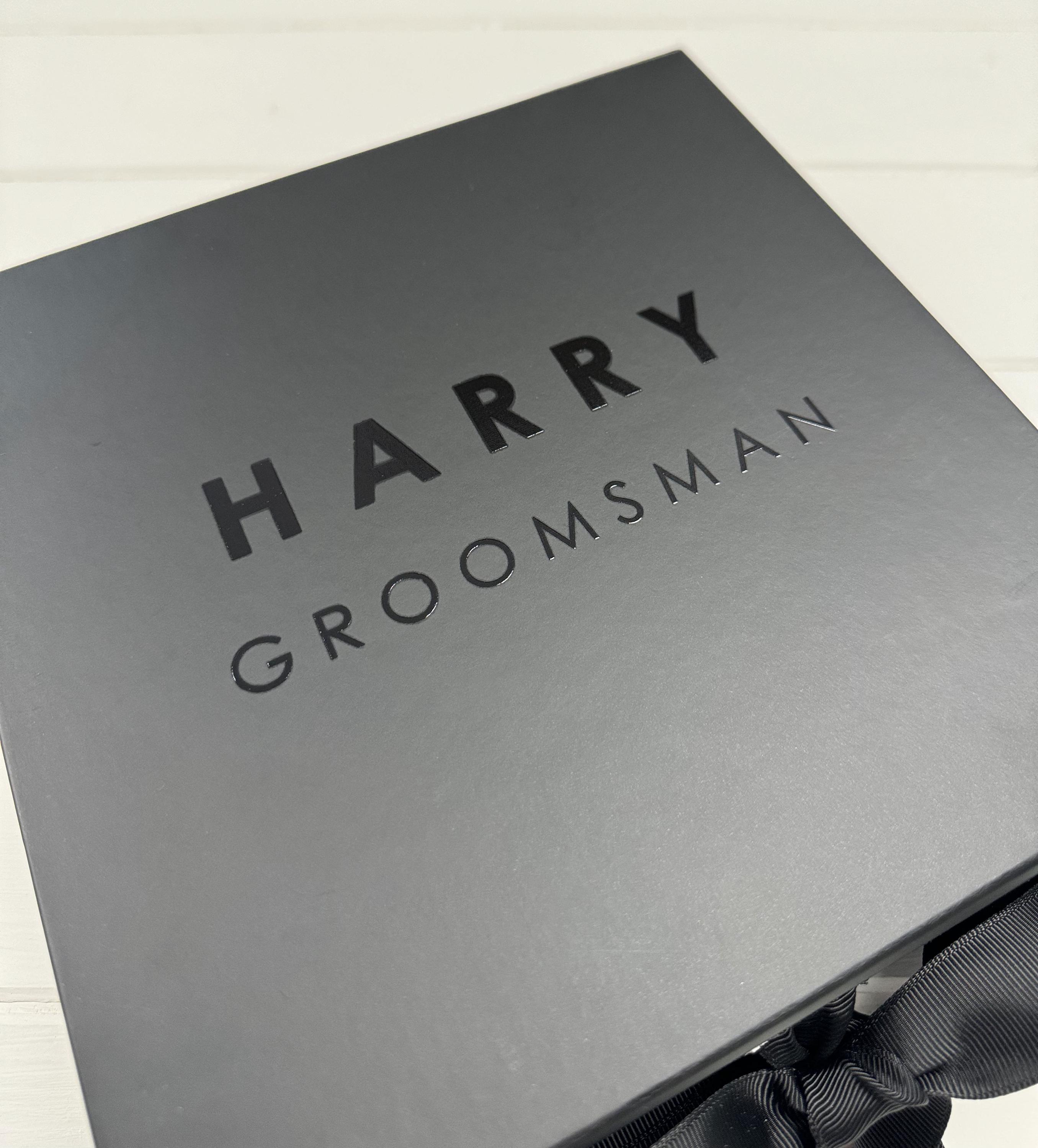 Best Man Gift Boxes Empty Set Of 2 (8x8x4 In), With Silver Foil...