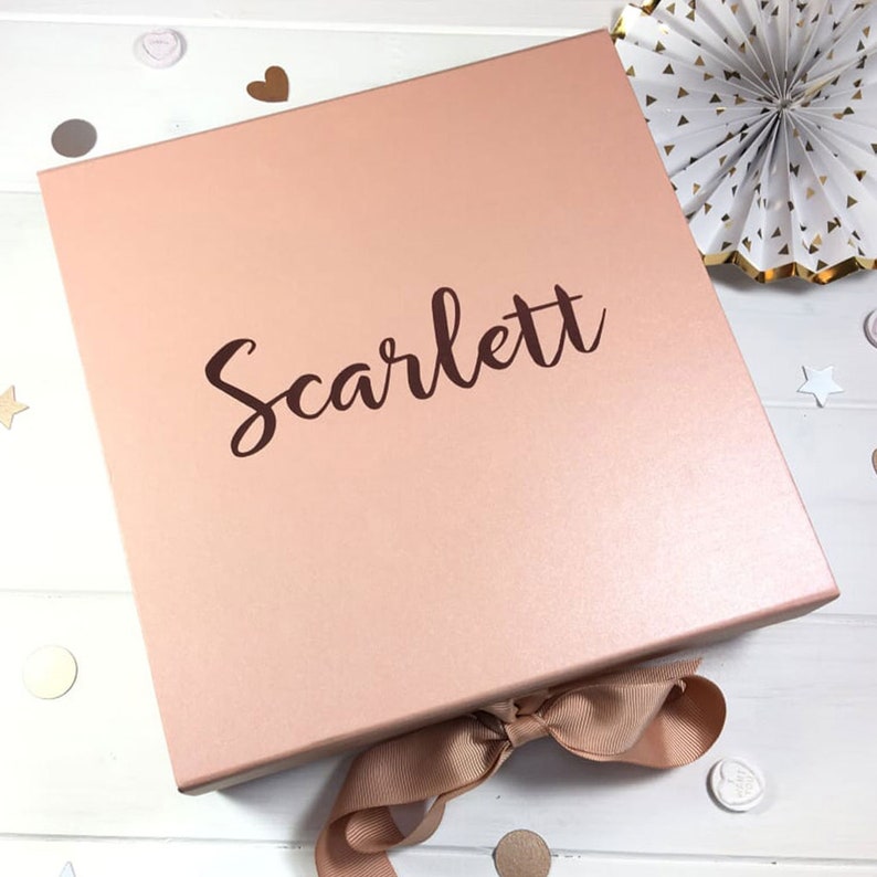 Personalised Large Gift Box Empty Gift Box Bride Etsy