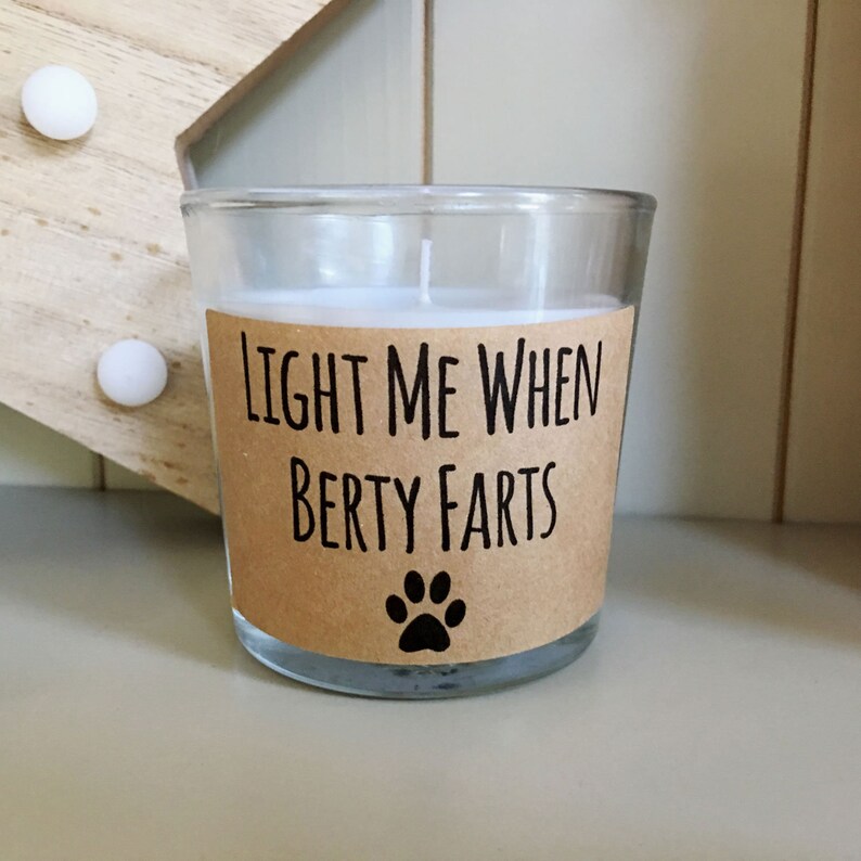 Dog Fart Dog Candle Vanilla Candle Funny Candle Joke Gift Gift for Dog Lovers Fun Gift for Men Scented Candle Gift for Dad DNFPP
