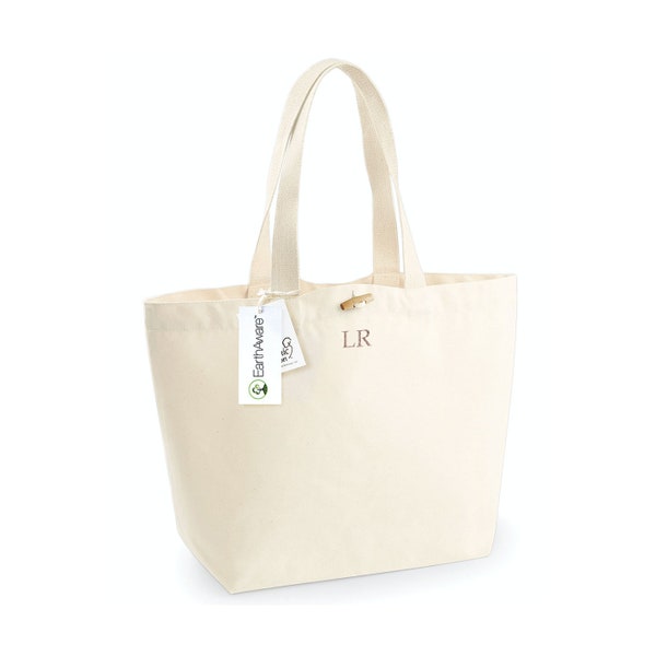 Sac fourre-tout à monogramme personnalisé, grand sac cabas, sac shopping bio personnalisé, grand sac pour livre, sac imprimé personnalisé, grand sac mono