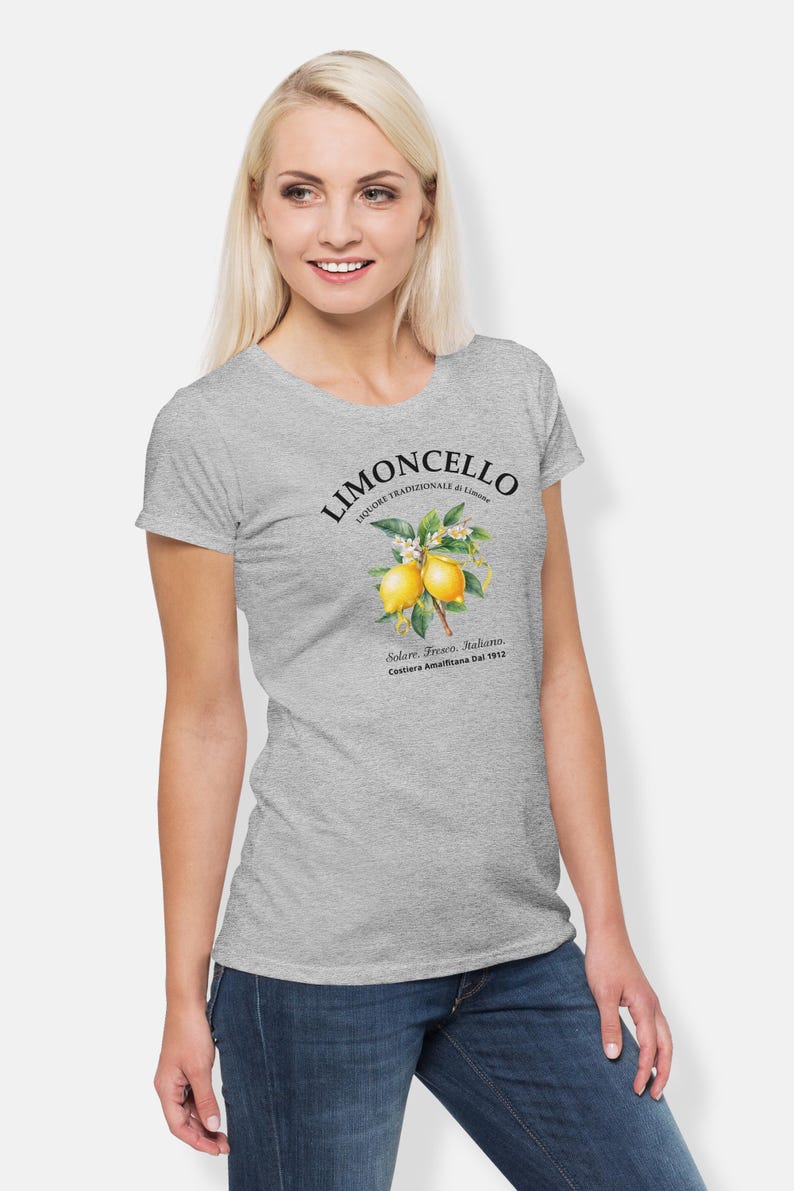 Limoncello Shirt, Amalfi Coast Italy Lemons T-shirt, Holiday Shirt for Her image 7