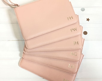 Personalised Clutch Bag, Bridesmaid Initial Clutch Bag, Initial Bridesmaid Gift, Personalised Bridesmaid Gift, Personalised Monogrammed Bag