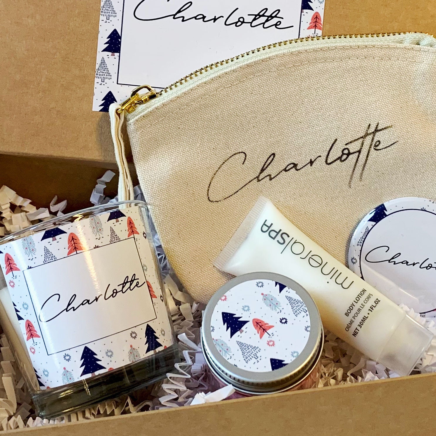 Personalised Christmas Gift Box Christmas Gift Set Pamper - Etsy UK
