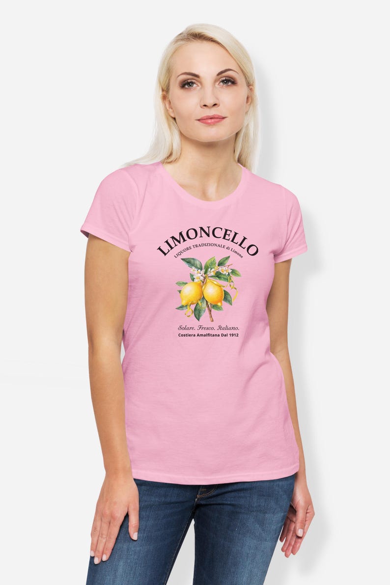 Limoncello Shirt, Amalfi Coast Italy Lemons T-shirt, Holiday Shirt for Her image 8