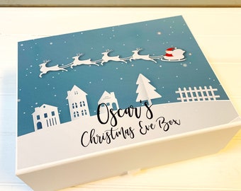 Heiligabend-Box, Weihnachtsgeschenkbox, Weihnachtsabend-Box, personalisierte Heiligabend-Box, Kinder-Heiligabend-Box, Luxus-Weihnachtsbox