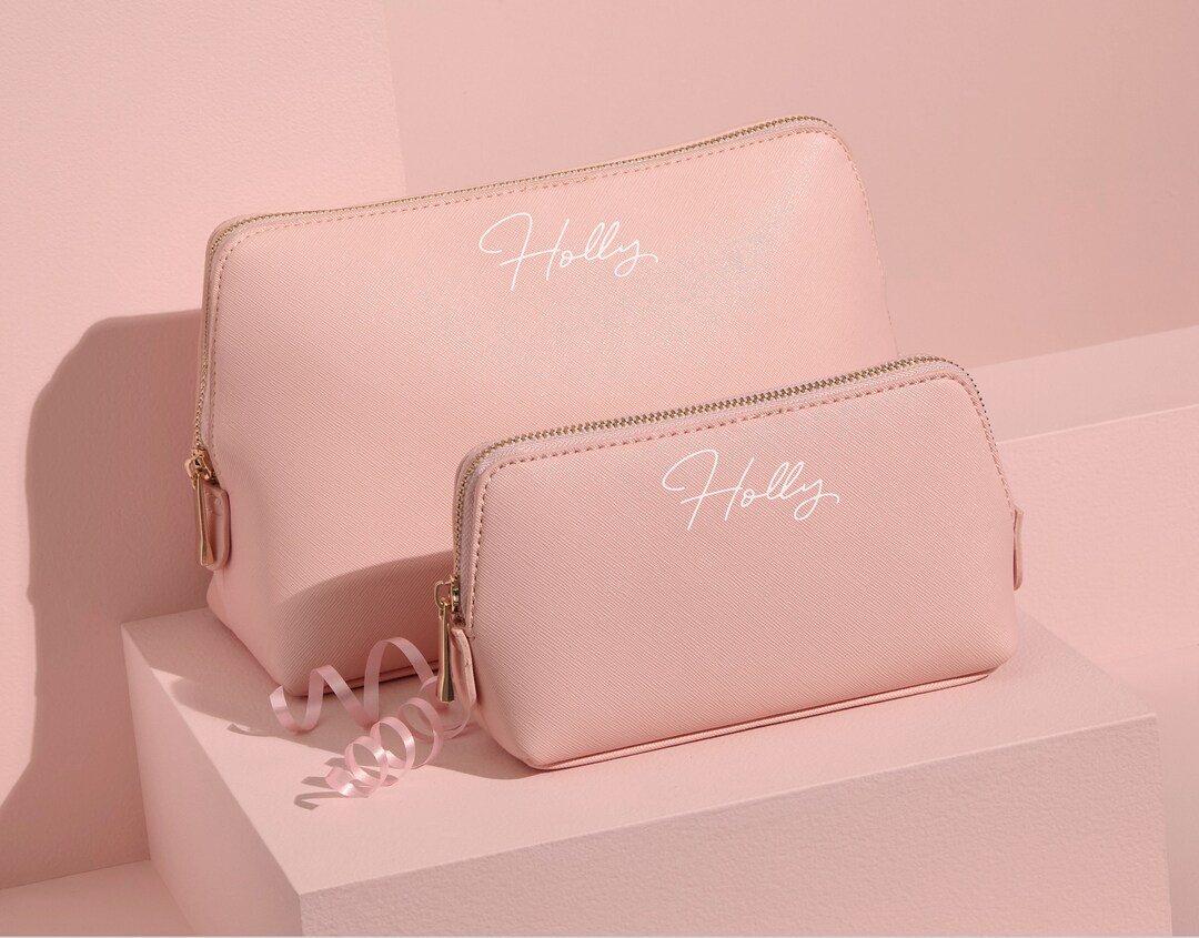 Borsa Cosmetici Personalizzata Con Nome - Beauty Case Regalo Per Donne - Foto 2